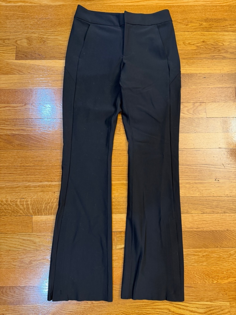 Athleta Stellar Flare Trouser Black - Size 6 Pants 32" inseam - Picture 2 of 8